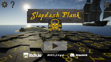 Slapdash Plank Title Screen